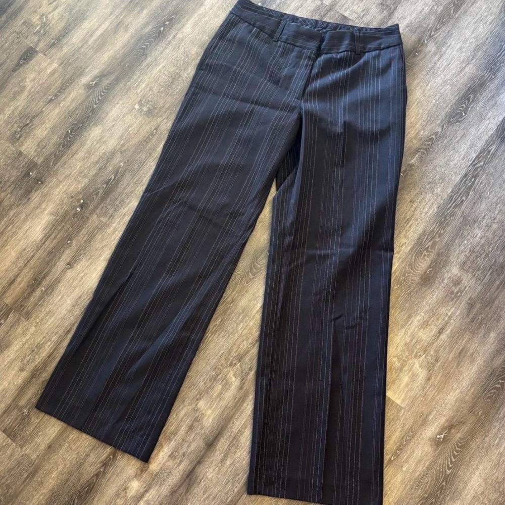 Black Pinstripe Dress Pants